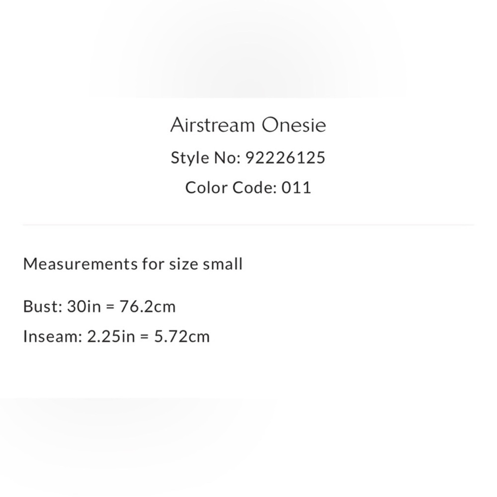 NWT FREE PEOPLE FP Movement Ivory Airstream Onesie SZ: M - Picture 6 of 7